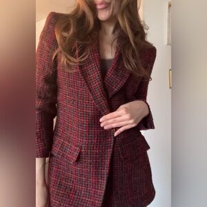 Vintage Barrie Pace ltd red and green blazer​